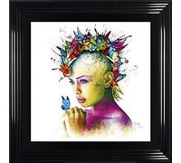 SHH PATRICE MURCIANO - POWER OF LOVE - FRAMED PRINT WITH BORDER - 90CM x 90CM (Black Frame)