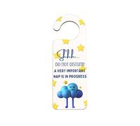 ‘Shhh Do Not Disturb, a Very Important Nap Is in Progress’ Door Handle Hanger - Novelty Idea for Home (doorh-kf23-imporantnap)