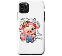 Shhh Dont Talk Until My Cup Is Empty Funny Coffee Case for iPhone 11 Pro Max