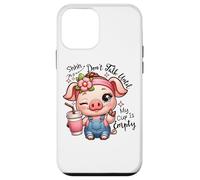 Shhh Dont Talk Until My Cup Is Empty Funny Coffee Case for iPhone 12 mini