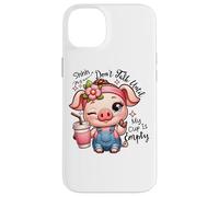 Shhh Dont Talk Until My Cup Is Empty Funny Coffee Case for iPhone 14 Plus