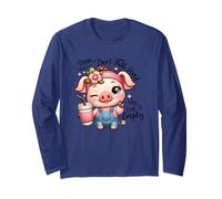 Shhh Dont Talk Until My Cup is Empty Funny Coffee Long Sleeve T-Shirt