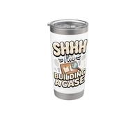 Shhh I'm Building a Case Detective True Crime Stainless Steel Insulated Tumbler