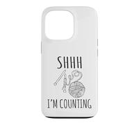 Shhh Im Counting Funny Knitting Crochet Humor Quote Case for iPhone 13 Pro