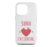 Shhh Im Counting Funny Knitting Crochet Humor Quote Case for iPhone 13 Pro