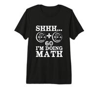 Shhh..I'm Doing Math 20+20=60 Funny Gym Math Bodybuilder Premium T-Shirt