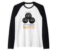Shhh I'm Doing Math Fitness Weight Lifting Workout Training Raglan Baseball Tee