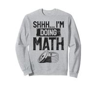 Shhh... I'm Doing Math Fitness Weightlifting Lfiting Gym Sweatshirt