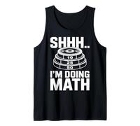 Shhh Im Doing Math Funny Weightlifting Gym Exercise Tank Top