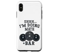 Shhh I'm Doing Math Weight Bar Lifting Workout Training Case for iPhone XS Max