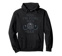 Shhh I'm Doing Math Weight Bar Lifting Workout Training Pullover Hoodie
