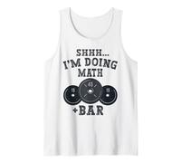 Shhh I'm Doing Math Weight Bar Lifting Workout Training Tank Top