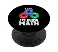 Shhh I'm Doing Math Weight Lifting Funny Training and Gym PopSockets Adhesive PopGrip