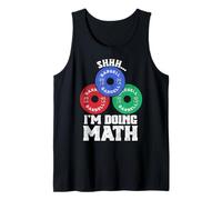Shhh I'm Doing Math Weight Lifting Funny Training and Gym Tank Top