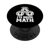 Shhh I'm Doing Math Weight Lifting Funny Workout Training PopSockets Adhesive PopGrip