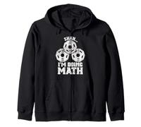 Shhh I'm Doing Math Weight Lifting Funny Workout Training Zip Hoodie