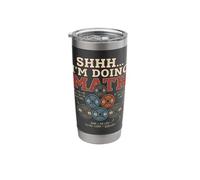 Shhh I'm Doing Math Weightlifting Plates Gym Humor Stainless Steel Insulated Tumbler