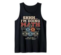 Shhh I'm Doing Math Weightlifting Plates Gym Humor Tank Top