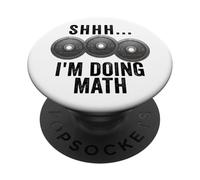 Shhh I'm Doing Math Weights Gym Funny Workout PopSockets Adhesive PopGrip