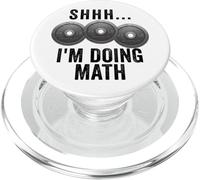 Shhh I'm Doing Math Weights Gym Funny Workout PopSockets PopGrip for MagSafe