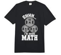 Shhh Im Doing Math Workout Gym Funny Relatable Statement Comfort Colors Adult Heavyweight T-Shirt