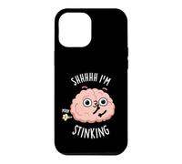Shhh I'm Stinking Funny Brain Thinking Pun Case for iPhone 12 Pro Max