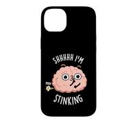 Shhh I'm Stinking Funny Brain Thinking Pun Case for iPhone 14 Plus