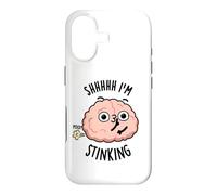 Shhh I'm Stinking Funny Brain Thinking Pun Case for iPhone 17