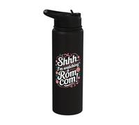 Shhh… I'm Watching a ROM Com | Romantic Comedy Stainless Steel Insulated Water Bottle