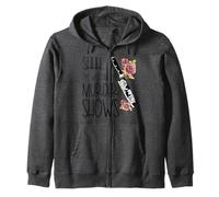 Shhh I'm Watching My Murder Shows Are On Womens True Crime Zip Hoodie