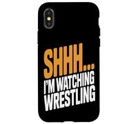 Shhh I'm Watching Wrestling Wrestling Enthusiast Case for iPhone X/XS