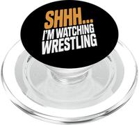 Shhh I'm Watching Wrestling Wrestling Enthusiast PopSockets PopGrip for MagSafe