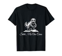 Shhh... No One Cares Funny Sarcastic Honey Badger Tee T-Shirt
