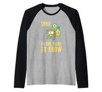 Shhh No One Needs To Know Raglan Baseball Tee