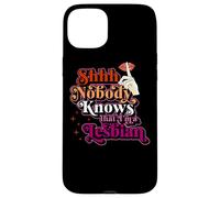 Shhh Nobody Knows That I'm A Lesbian Pride Coming Out Funny Case for iPhone 15 Plus