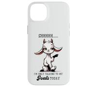 Shhh Only Talking To My Goats Today Funny Goat Lover Case for iPhone 14 Plus