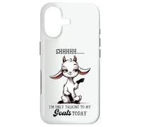Shhh Only Talking To My Goats Today Funny Goat Lover Case for iPhone 17