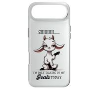 Shhh Only Talking To My Goats Today Funny Goat Lover Case for iPhone Air
