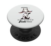 Shhh Only Talking To My Goats Today Funny Goat Lover PopSockets Adhesive PopGrip