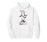 Shhh Only Talking To My Goats Today Funny Goat Lover Pullover Hoodie