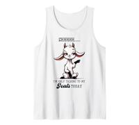 Shhh Only Talking to My Goats Today Funny Goat Lover Tank Top