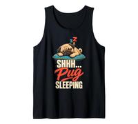 Shhh... Pug Sleeping - Funny Pug Lover Tank Top