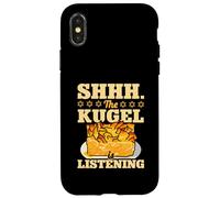 Shhh The Kugel Is Listening Funny Jewish Food Humor Case for iPhone X/XS