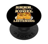 Shhh The Kugel Is Listening Funny Jewish Food Humor PopSockets Adhesive PopGrip