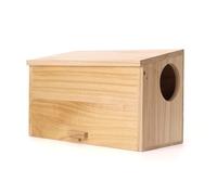 Shi Pine Wood Squirrel House Feeder Outdoor Nesting Box for Habitat Residence