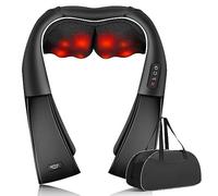 Shiatsu Back Neck Massager with Heat, Alljoy Electric Deep Tissue 3D Kneading Pillow Massege for Pain Relief & Relax Muscles, Comfort Use at Home Office (Black)