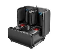 Shiatsu Foot and Calf Massager with Heat, Kneading, Vibration, Compression for Tired Muscles and Plantar Fasciitis Relief