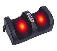 Shiatsu Foot Massager, Leg Massage with Heating Function, 8 Massage Techniques & 5 Intensity Levels, Relaxes Leg Muscles, Foot and Leg Massager with Massage Rollers for Deep Tissue Massage (Black)