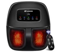 Shiatsu Foot Massager Machine with Heat, 2025 Upgrade Deep Kneading, Full Foot Massager with Remote for Plantar Fasciitis, Neuropathy, Birthday Gifts for Women Mom Men Dad, Up to Foot Size 14