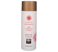 Shiatsu Luxury Edible Massage Oil - Strawberry & Red Pepper (75ml)